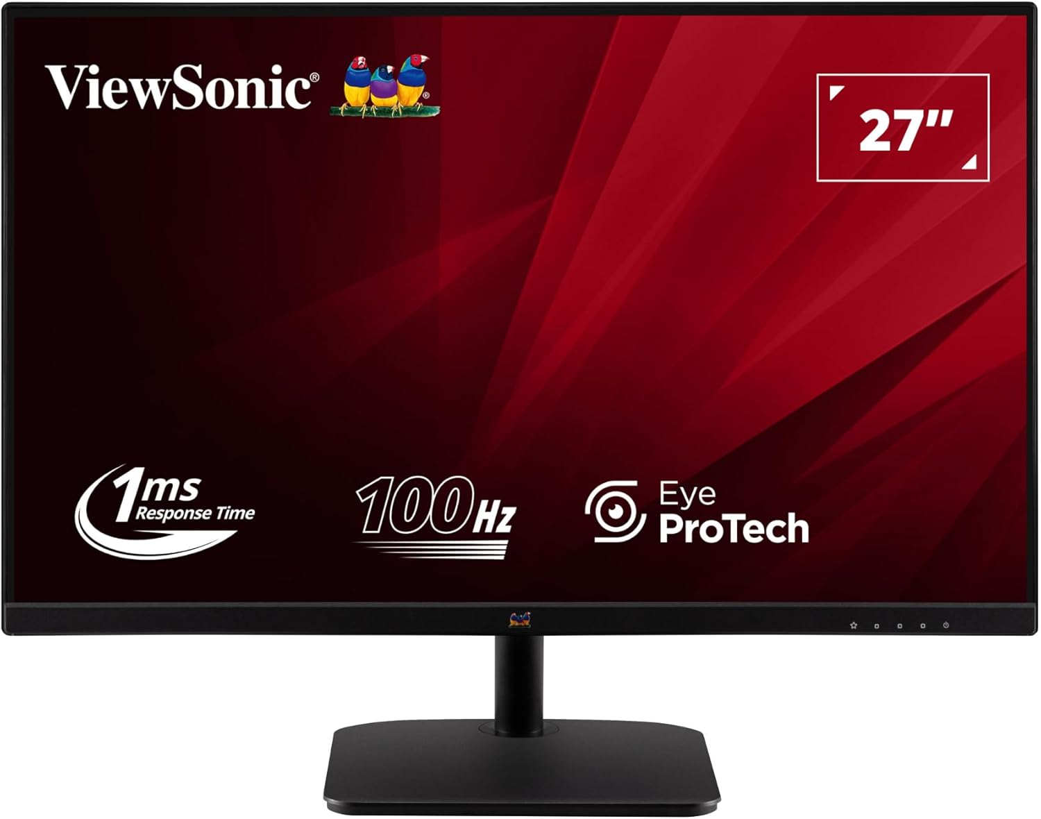 ViewSonic VA2732-H-2 LED Monitor 27 Inch FHD 1080p, 100Hz, 1ms, IPS Panel, Flicker-Free, Low Blue Light, 250cd/m², HDMI, VGA