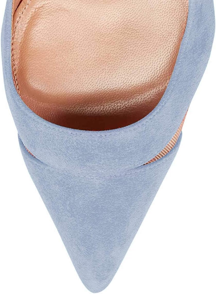 FSJ Women Elegant Mesh High Heel Pump Pointed Toe Stiletto Thin Slip on Dress Prom Party Ladie Shoes Size 4-15 US