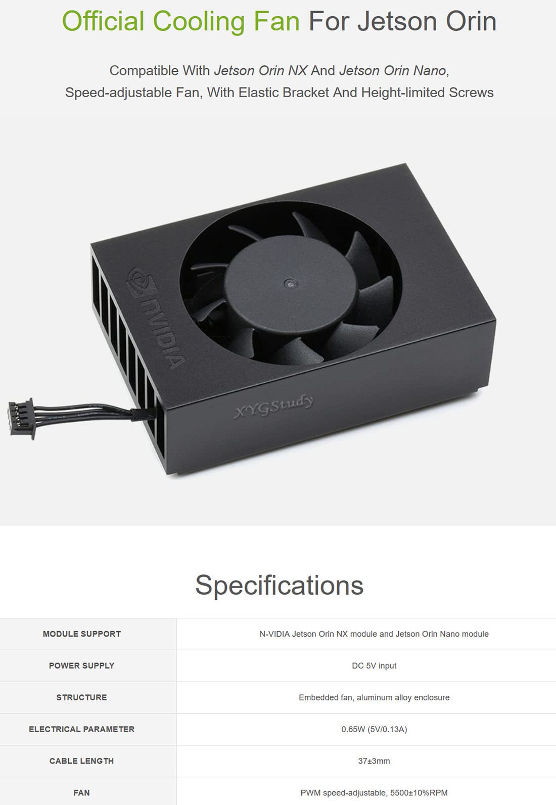 Amazon.com: Official Cooling Fan Compatible with Jetson Orin Nano