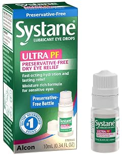 Systane Ultra Lubricant Eye Drops Twin Pack Preservative-Free Eye Drops 10ml Bundle for Dry Eye Symptom Relief