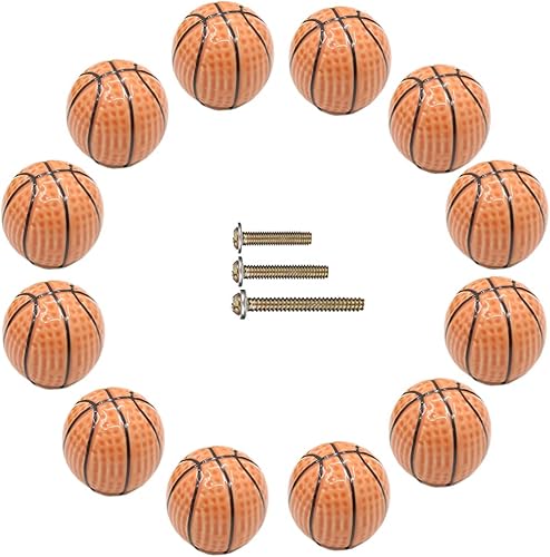 Miniatura 12 de Pomos de fútbol de cerámica pesada, paquete de 4 pomos de fútbol con temática de pelota deportiva para niños y bebés, decoración del hogar, pomos