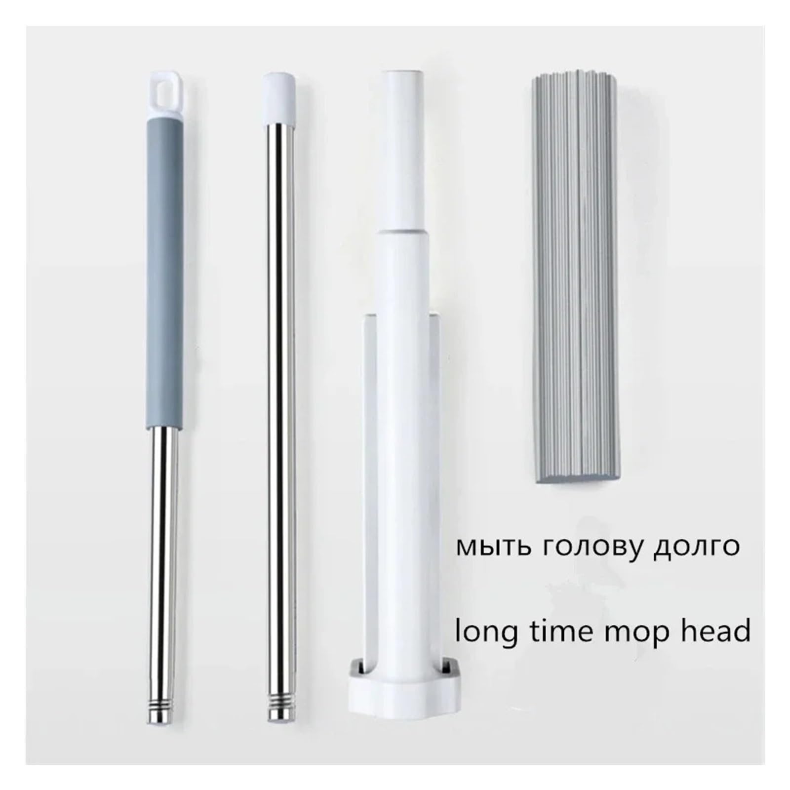 Trapeador Absorbente escurridor for Pisos Planos, baldosas, Limpieza del hogar, Lavado a Mano Gratuito, Limpiador Balai, colodión de Agua, fregado exprimido