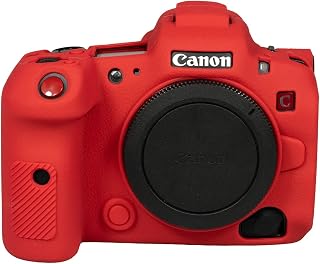 Moitekit Camera Case Skin for Canon EOS R5C Mirrorless Digital Cinema Camera Silicone Rubber Protective Body Housing Protector Cover (Red)