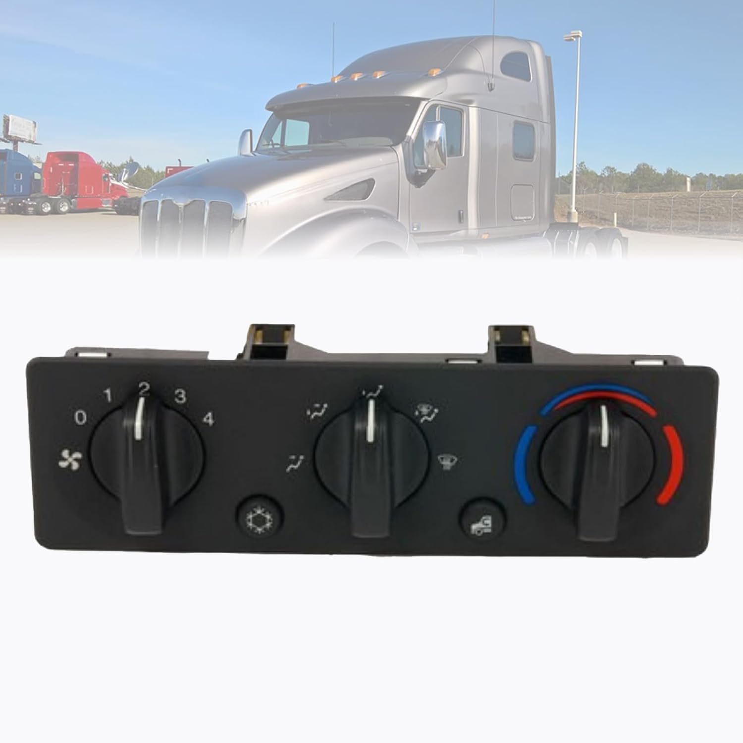 Q21-6008 HVAC A/C Heater Climate Control Module Panel Switch for Peterbilt 387 2009-2011 for Peterbilt 587 2010-2020