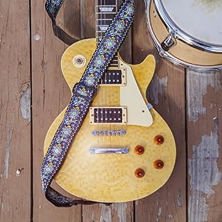 KLIQ Sangle de guitare vintage tissée pour guitare acoustique et électrique | Style Hootenanny jacquard des années 60… - Les Beatles, Paul McCartney, John Lennon, RIngo Starr, George Harrison KLIQ Sangle de guitare vintage tissée pour guitare acoustique et électrique | Style Hootenanny jacquard des années 60… – Image 6