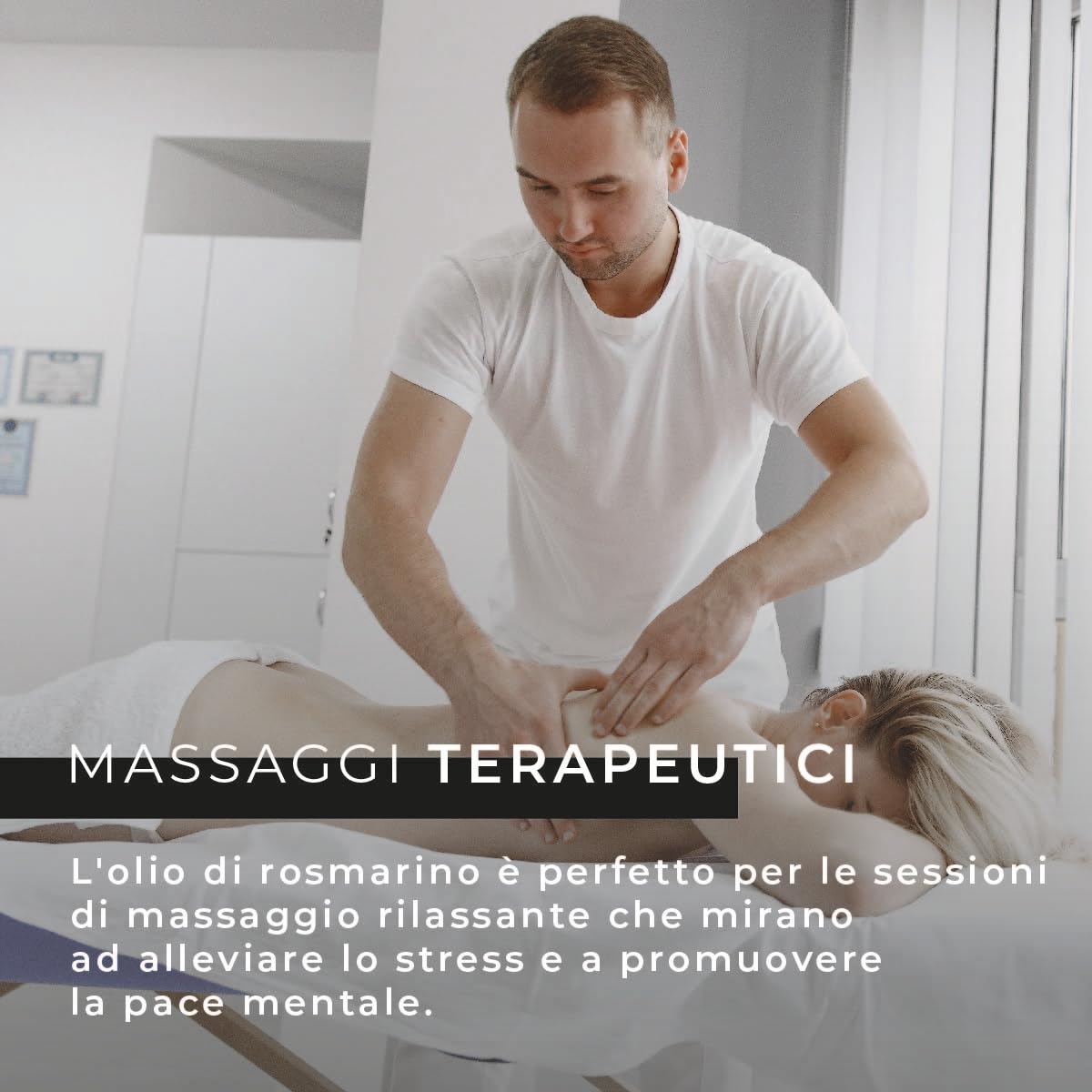 Olio di Massaggio Professionale 5000 ml | Olio di Mandorle Dolci, Rosmarino, Lavanda e Finocchio | Olio per il Corpo 5l