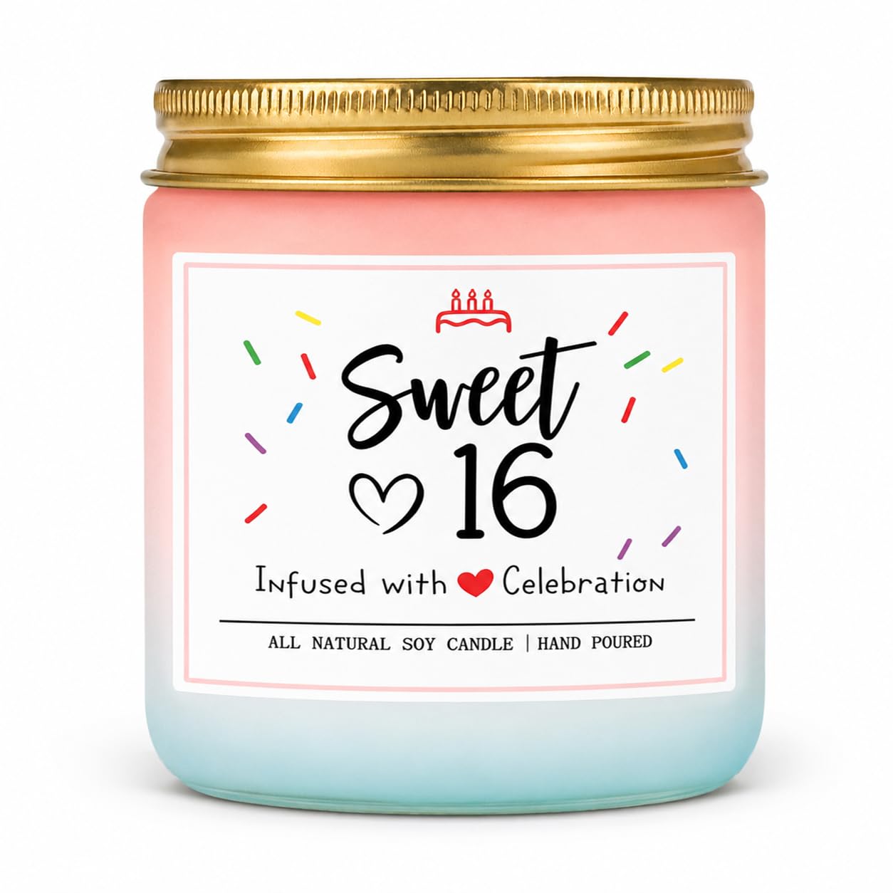16th Birthday Gifts for Girls, 16th Birthday Candles for Friends & Daughter