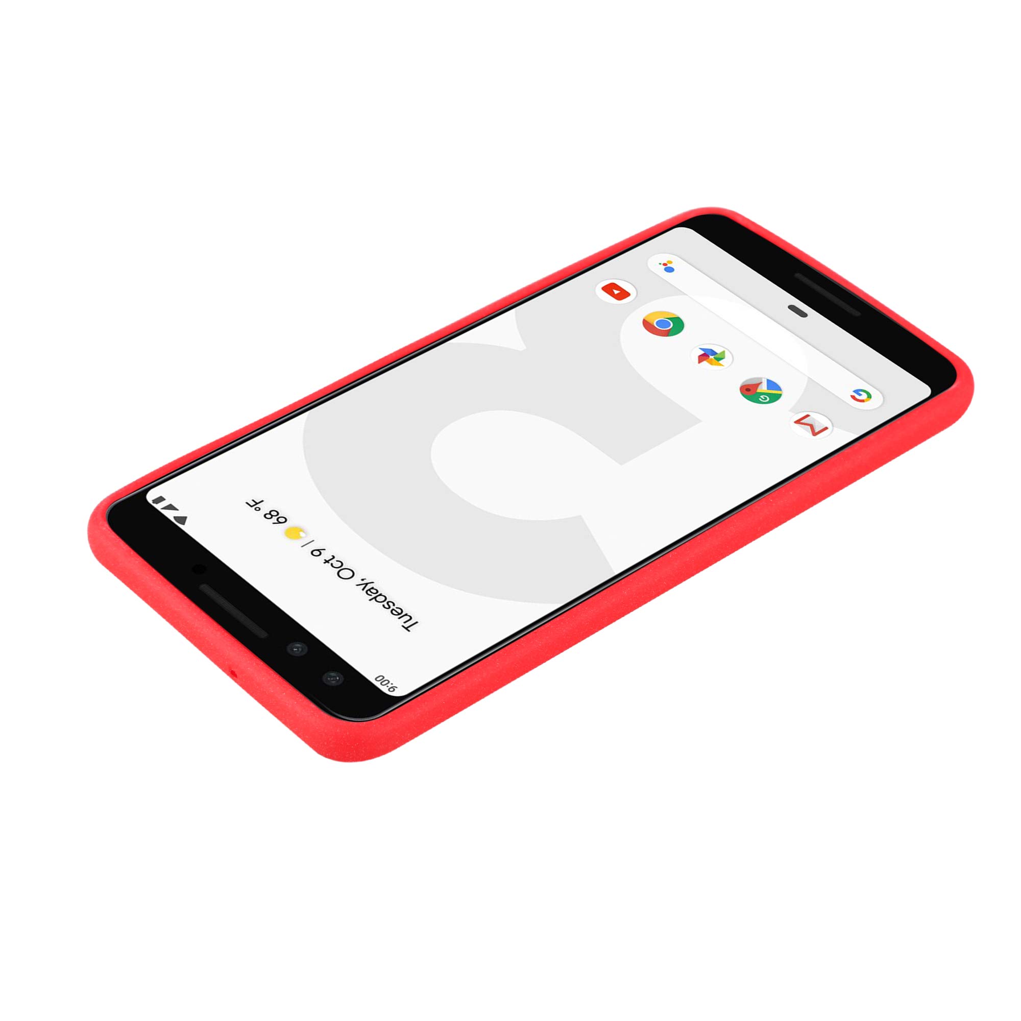 cadorabo Case works with Google Pixel 2 XL in FROST RED - Shockproof