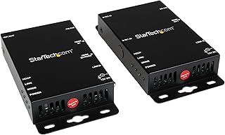StarTech.com 330 ft. (100 m) HDMI Over CAT5e / CAT6 HDbaseT Extender - UHD 4K - IR Extension - RS232 Extension - Power Over Ethernet (ST121UTPHD2)
