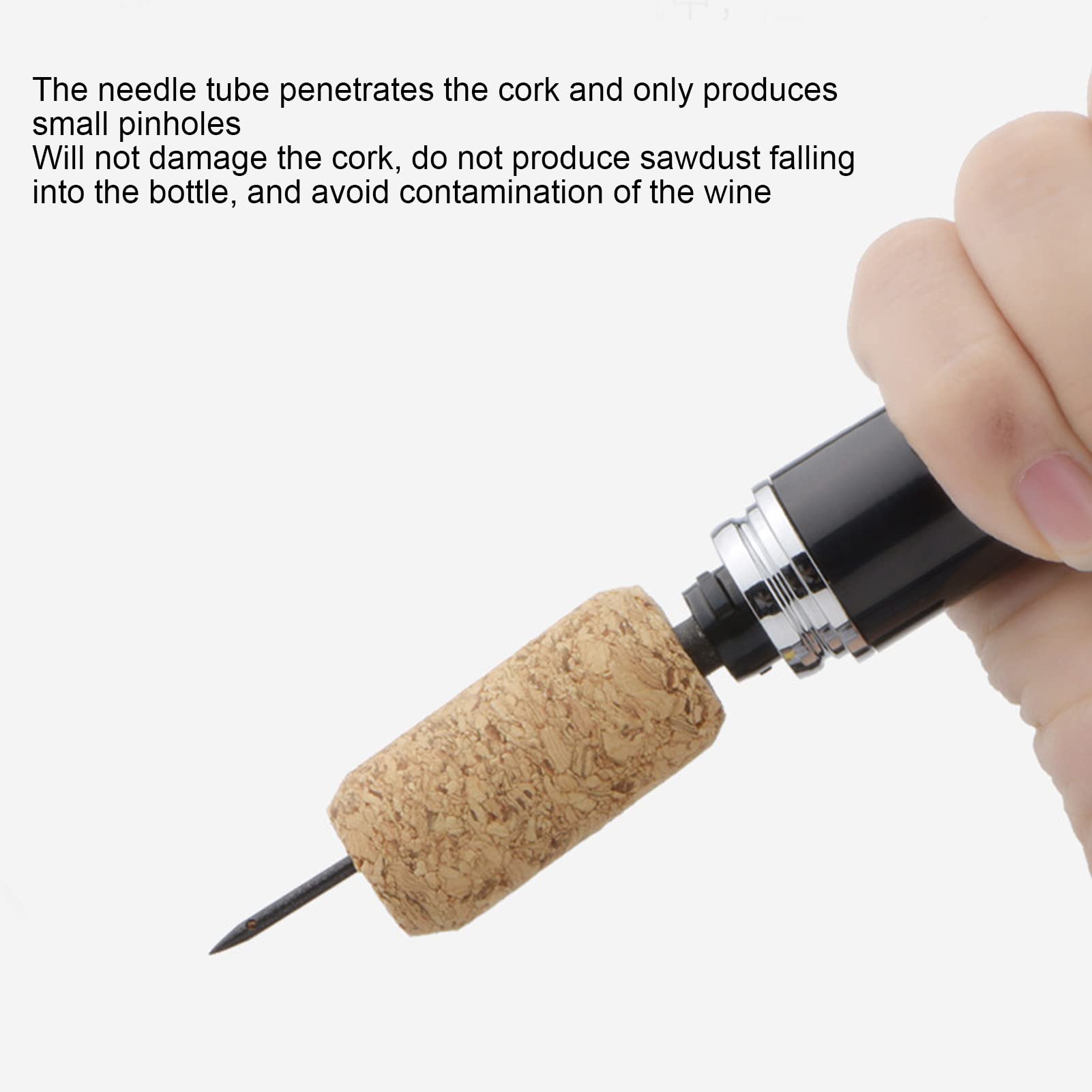 Ouvre-bouteille à Pompe à Air - Aiguille En Acier Inoxydable - Pour Retirer Le Bouchon Sans Abîmer Le Vin - Fête Et Maison