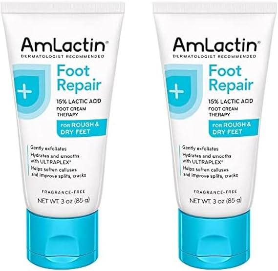 AmLactin Foot Cream Therapy, 3 Ounce (Pack of 2)