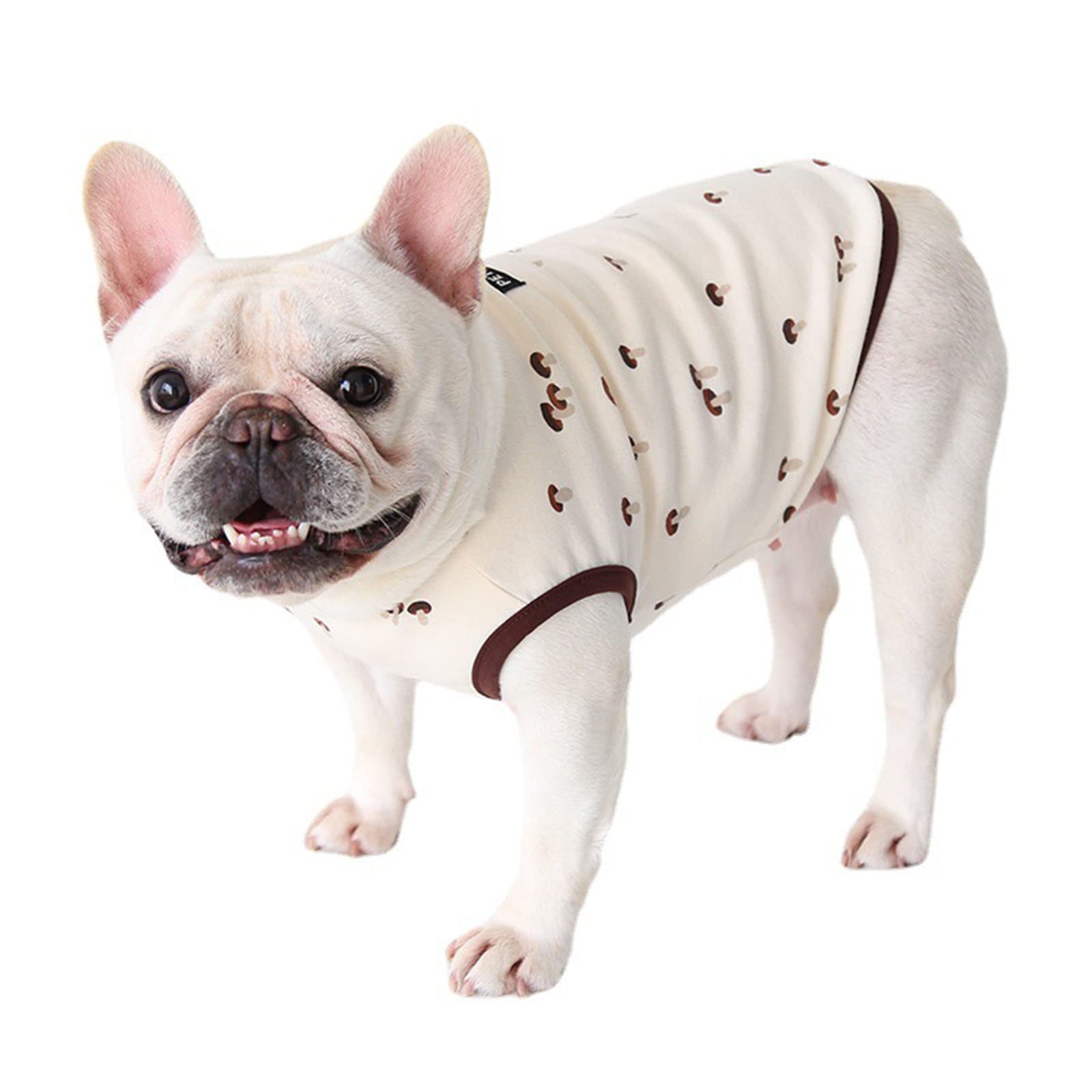 MIGOHI Dehnbares Hunde-Shirt Ohne Ärmel – Atmungsaktiv, Für Große Hunde, Sommerkleidung In Braun, Größe L