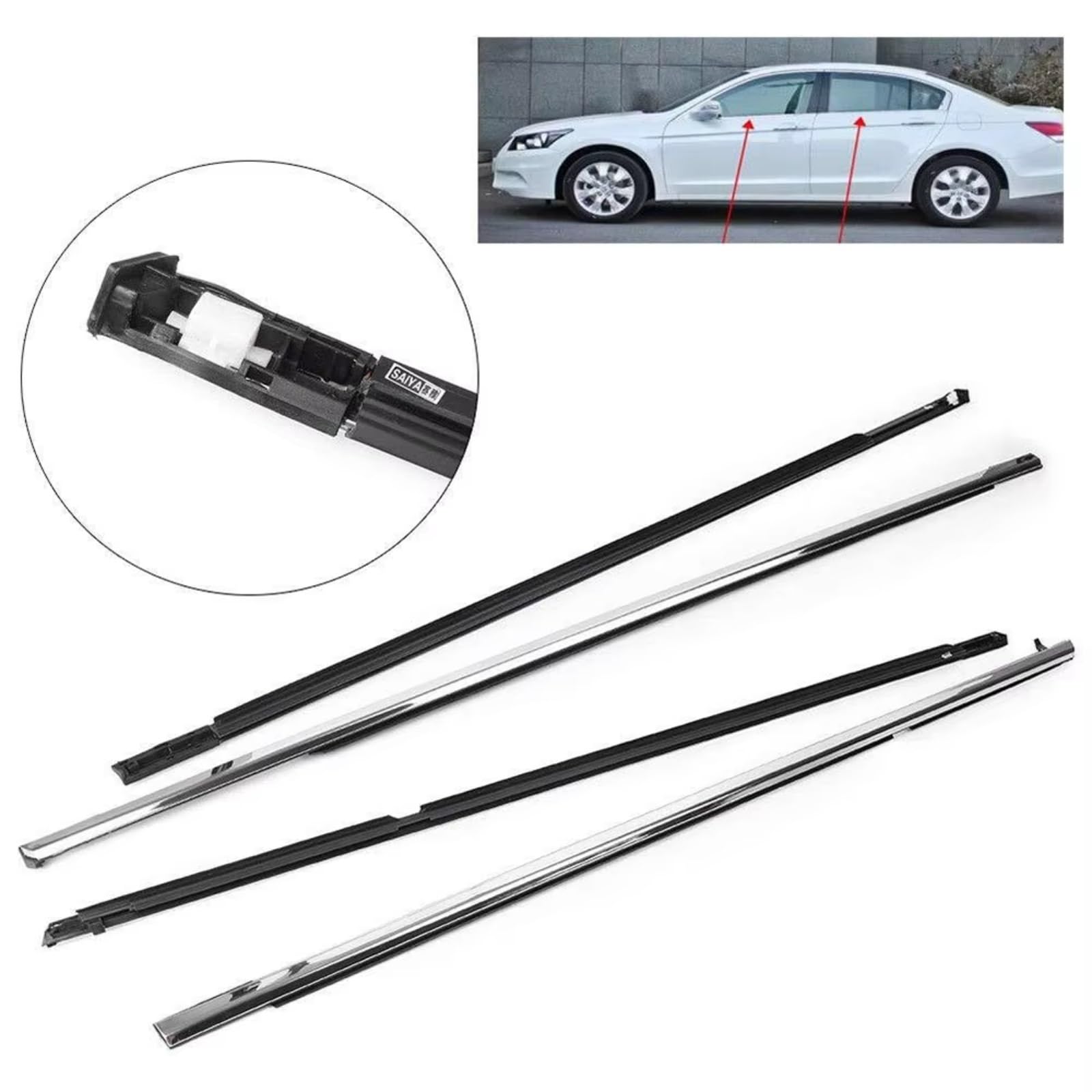 Embellecedor De Burlete Para Ventana Coche Para Accord 2003-2007