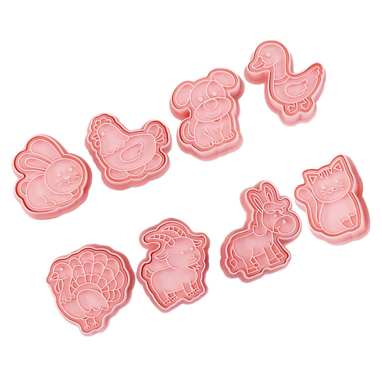 Cabilock 4ensembles Set De Emporte Animaux Plastique Alimentaire Outils De Pâtisserie pour Cookies Animaux De Biscuits pour Activités