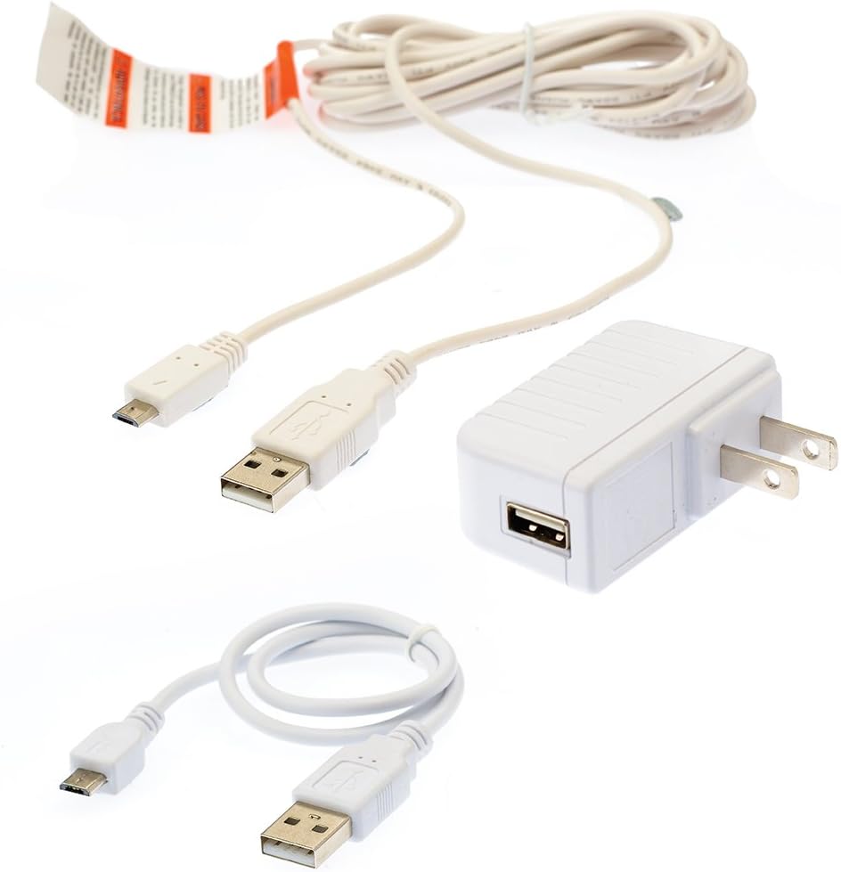 Official MicroUSB Power Cord Adapter for DXR8 Monitor Unit 2018 Version DXR8 or Earlier, White