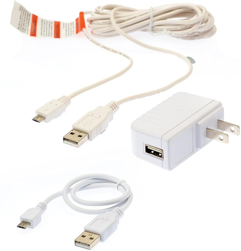 Infant Optics Official MicroUSB Power Cord Adapter for DXR8 Monitor Unit 2018 Version DXR8 or Earlier, White