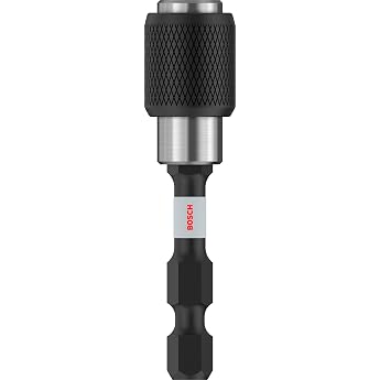 Bosch Professional Accessories 2608522320 Bosch Professional Quick Release Bit Holder Impact Control 1/4 Inch Hex Shank Pick and Click