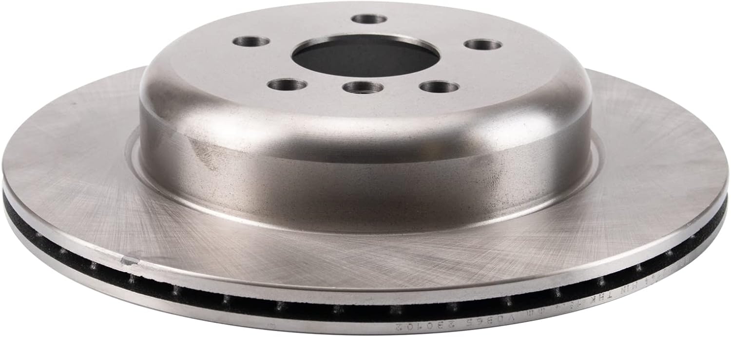 TRQ Rear Brake Rotor Set Compatible with 17-22 BMW 530i 530i xDrive without Blue Painted Calipers 19-22 BMW 330i 330i xDrive Sedan without Blue Painted Calipers