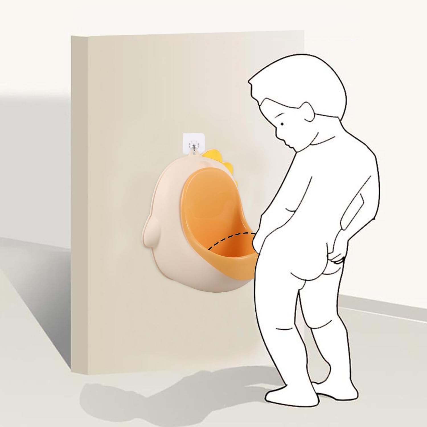 Cartoon Dinosaur Urinal Wall Hanging Plastic Boys Potty Training