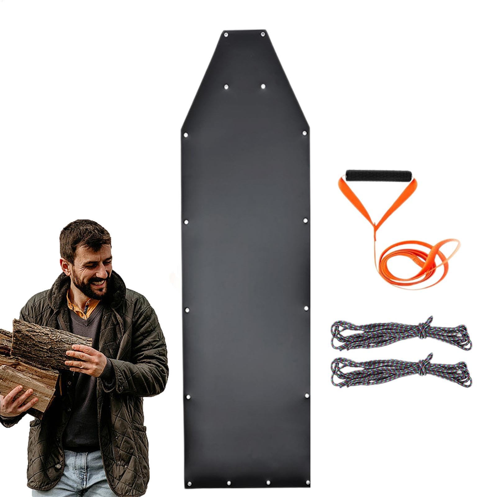 Traîneau de traction pour la chasse – Transport de cerfs très résistant avec harnais et corde, accessoires de chasse, traîneau de pêche sur glace pour homme en plein air