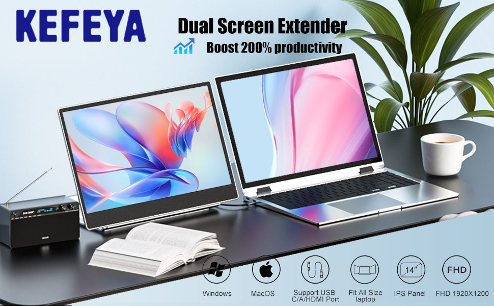 Amazon.com: KEFEYA Laptop Screen Extender, 14
