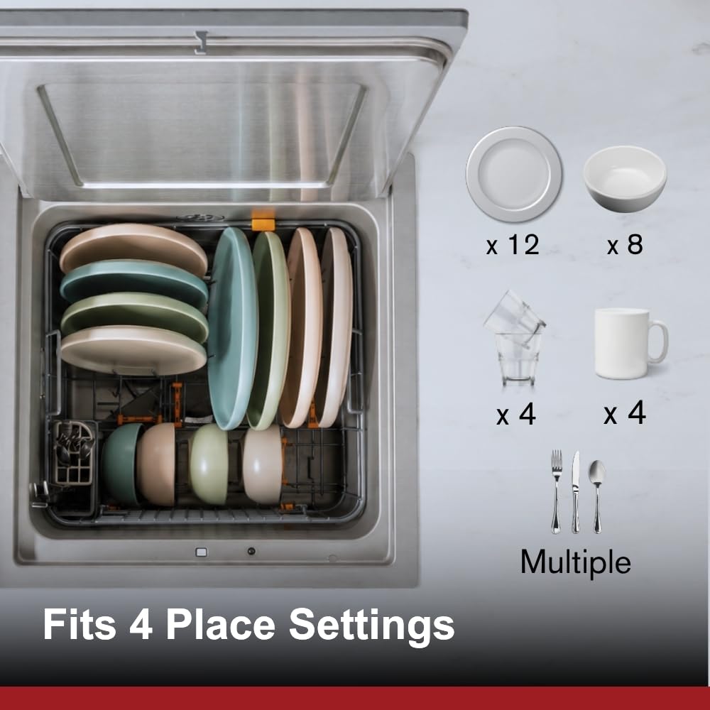 FOTILE SD2F-P5 VersaWashTM 3-in-1 In-Sink Produce Cleaner and Dishwasher with 360 Cleaning Child Lock Energy Efficient for Space-Saving Hygienic Kitchen Solutions Dishwasher on the Right product thumbnail 7