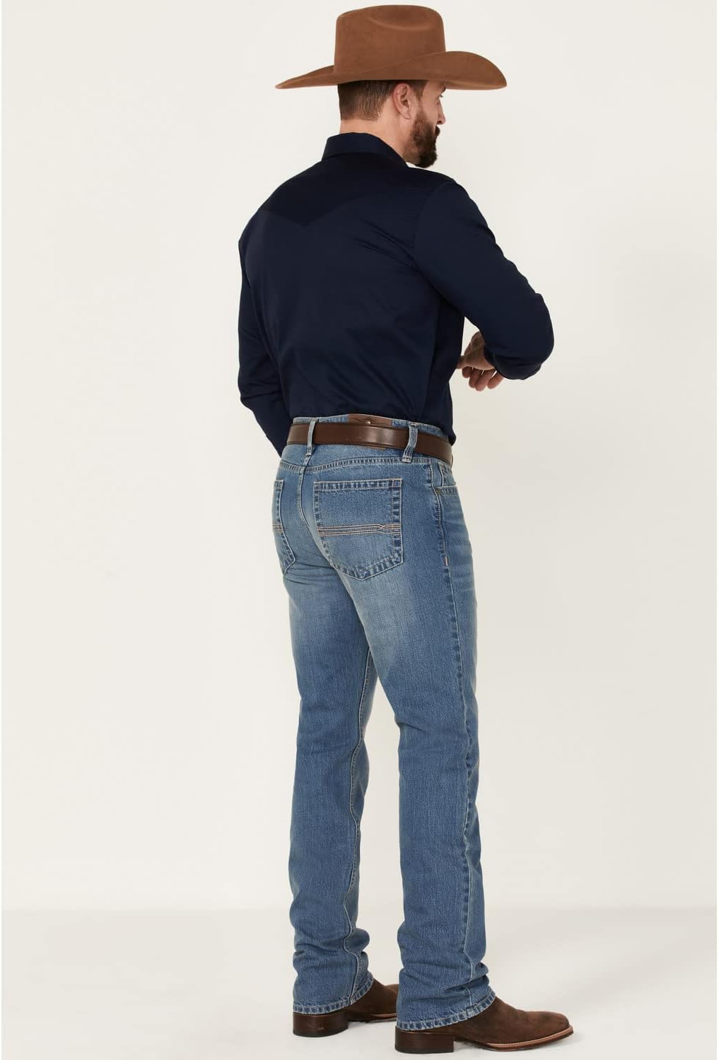 Cody James Men's Roughstock Medium Wash Rigid Slim Straight Jeans - Cjho21j22