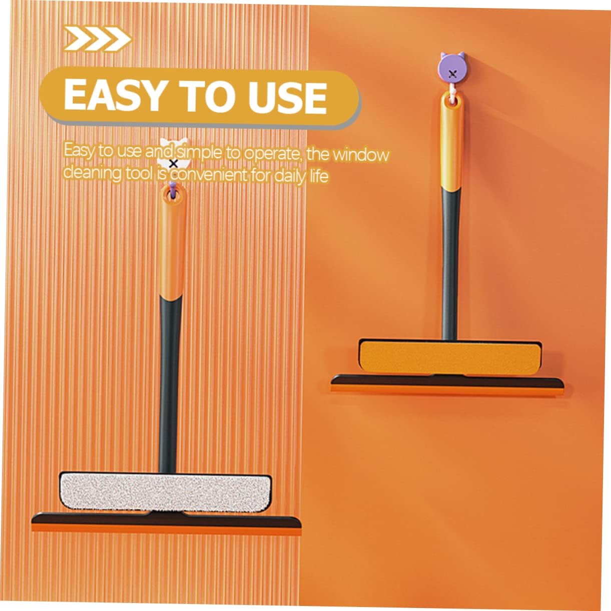 Portable Screen Cleaning Brush with Replacement Ergonomic Dual-Sided Window Scrub Tool for Efficient Home Cleaning Bathroom Kitchen and Living Room