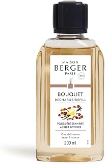 MAISON BERGER Amber Powder - Fragrance Refill for Reed Sticks and Ceramic Diffuser - 6.76 Fluid Ounces - 200 Milliliters