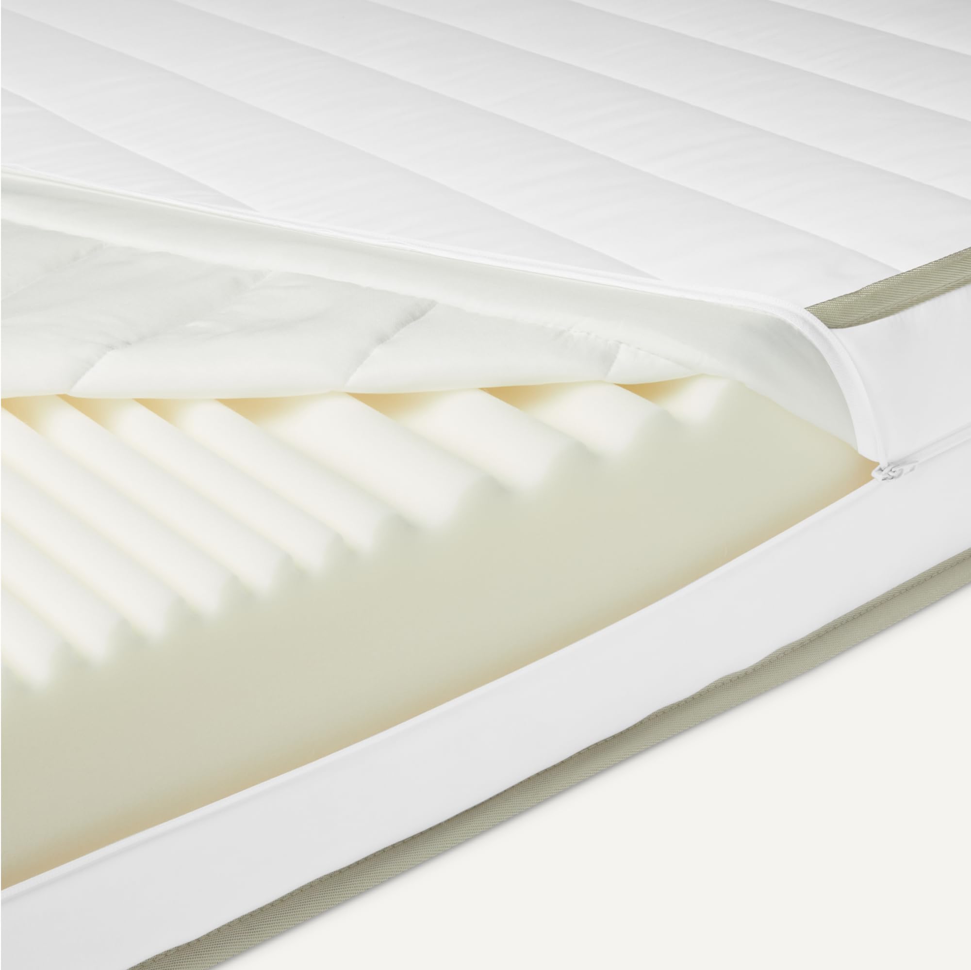 Amazon Basics Kaltschaummatratze, H2 & H3, 7-Zonen-Schnitt, Abnehmbarer & Waschbarer Bezug, ÖKO-TEX Zertifiziert, Vakuumverpackt, Höhe 18cm, 100cm x 200cm