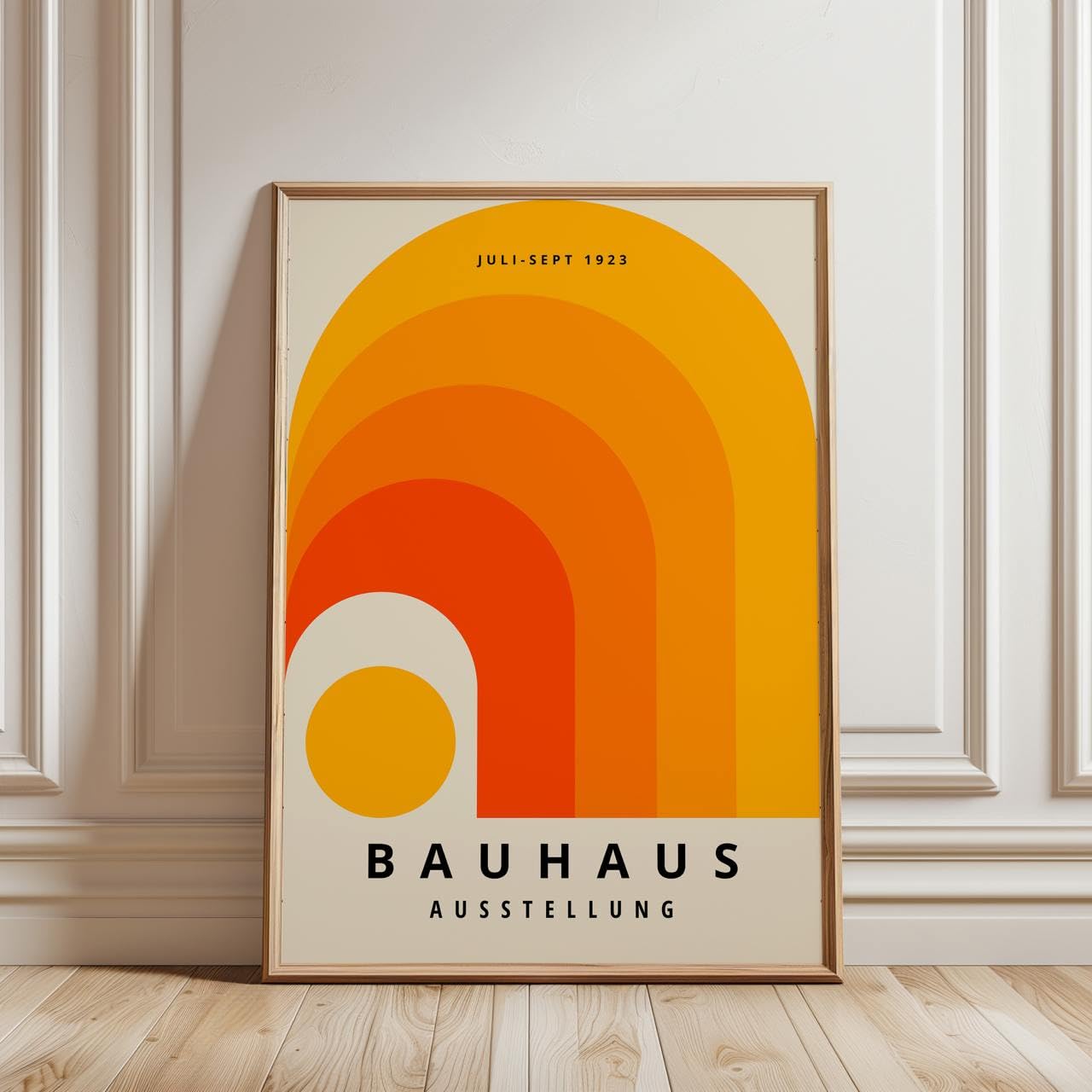 ARTINSPIRIO Bauhaus Póster naranja (sin marco) (60 x 90 cm, póster