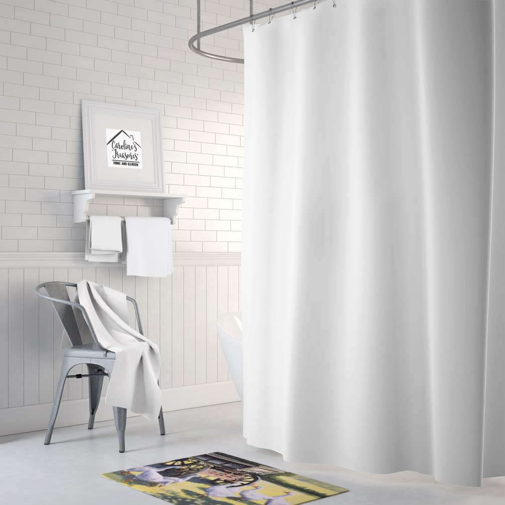 Caroline's Treasures BDBA0234RUG Geese by Daphne Baxter Machine Washable Memory Foam Mat, Bathroom Rug, Non-Slip Bath Mat, Durable Thick Washable Rugs for Kitchen, Bathroom Quick Dry, Decorative Artwo