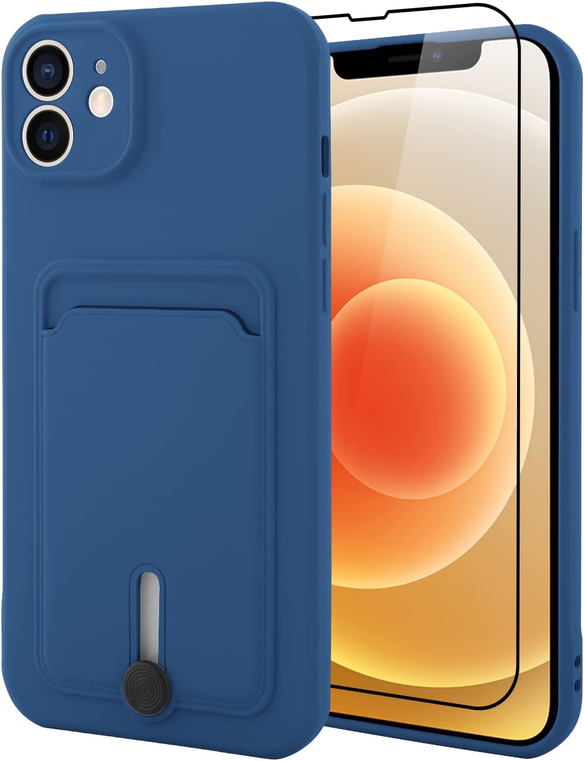 MZELQ TPU Wallet Compatible with iPhone 12 Case, Card