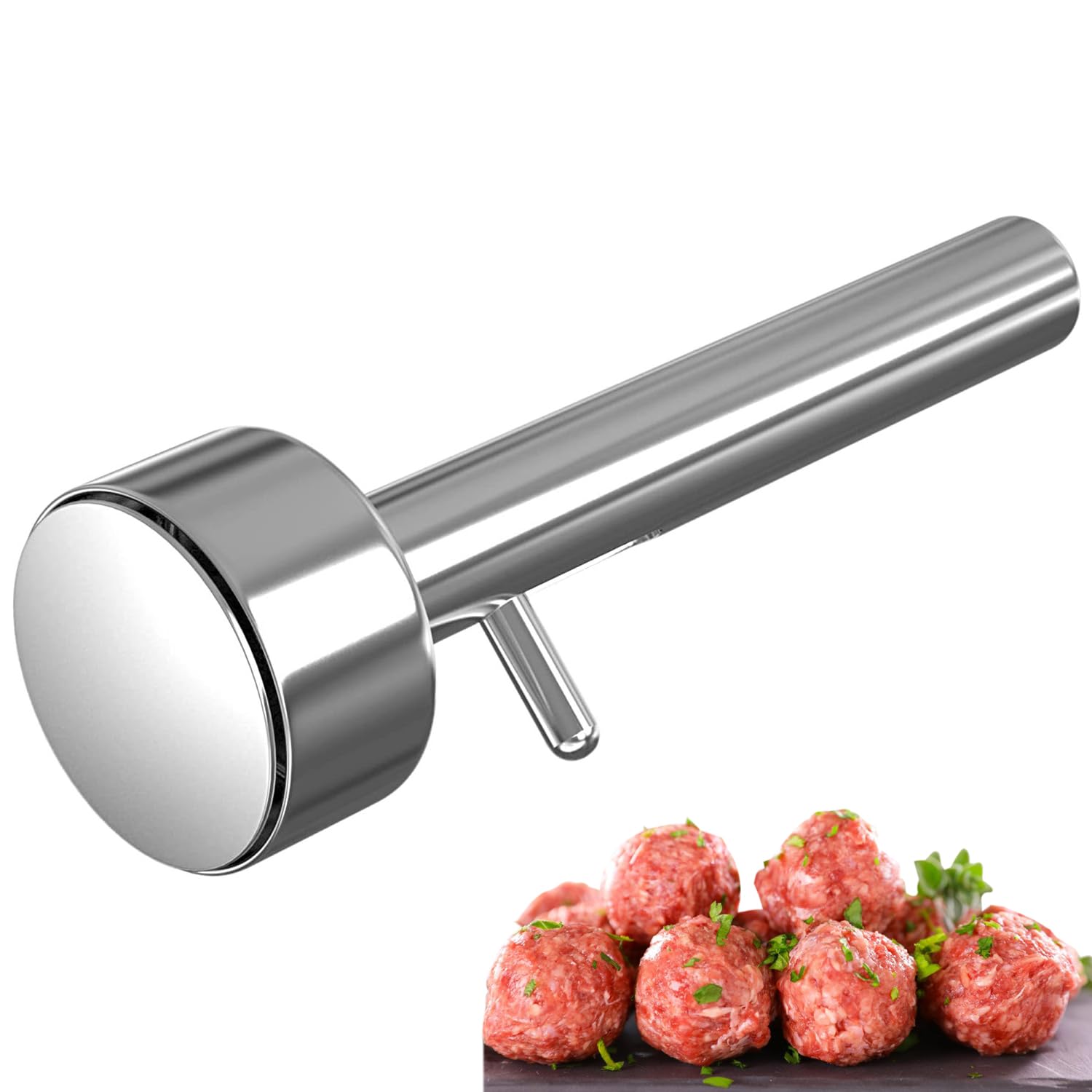 Falafel Portionierer, 4cm Falafel Maker,Falafel Schaufel, Falafel Portionierer, Falafel Schaufel, Edelstahl Falafel Former, Nicht Klebend Falafel Baller Tool, Für Die Küche Hause Und Im Restaurant