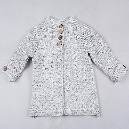 Toddler Girls Knitted Cardigan Sweater Long Sleeve Crewneck Button Coat Tops Soft Stretchy Jackets for Kids Girls2
