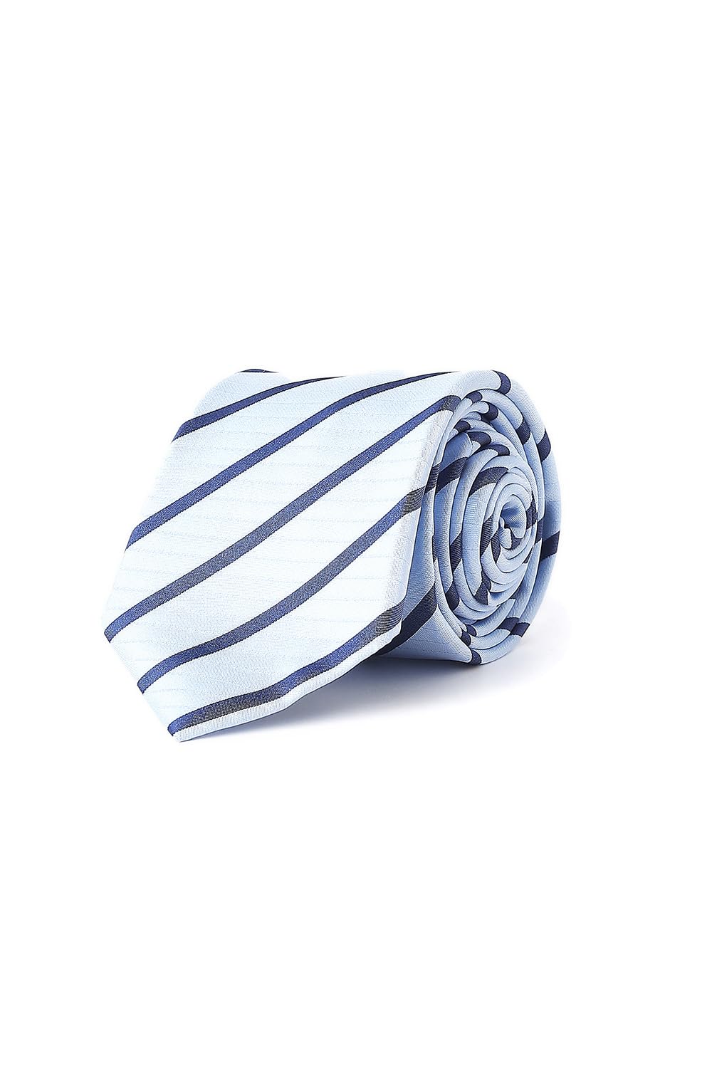 allen solly Men Light Blue Stripe Casual Tie-picture-21