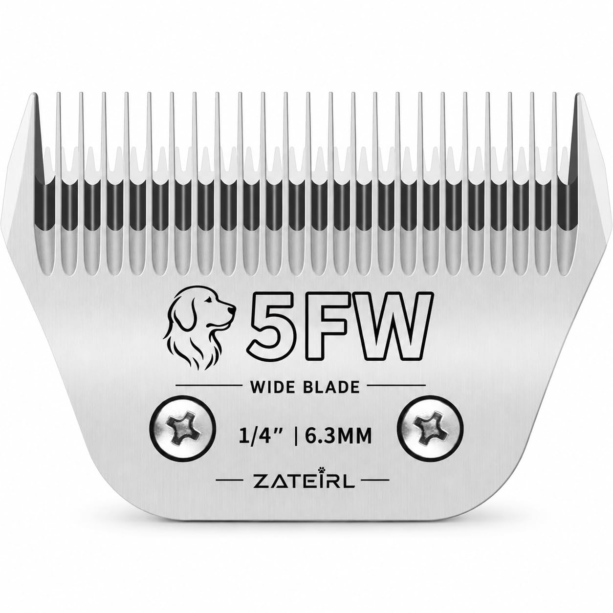 Silver 5FW Dog Grooming Blade Compatible with Andis/Oster A5 and Wahl KM10