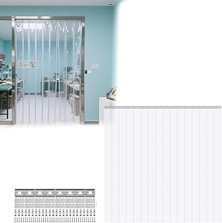 Outdoor Vinyl Curtain Strip, 30x43in / 75x110cm-5Pcs, Clear 2(mm) Thick Smooth Reduce Noise Block dust for Bedroom, Length 30 35 41 47 53 59 65 71 77 83 89 94 100 106 112 118 Inch