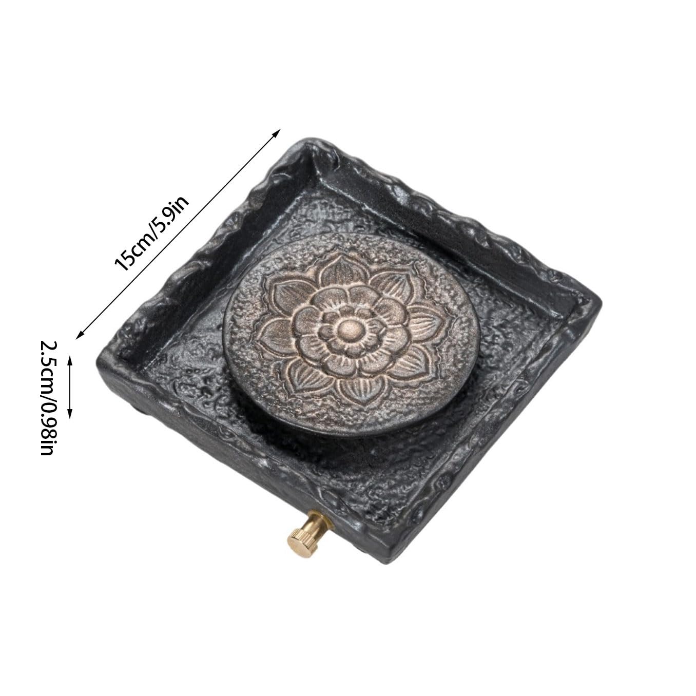 Bandeja de té Kong Fu, Bandeja de té Retro, Bandeja de té seco, Bandeja de té de cerámica para Almacenamiento de Agua, Accesorios de Juego de té para salón de té, Adecuado para Oficina y Restaurante.