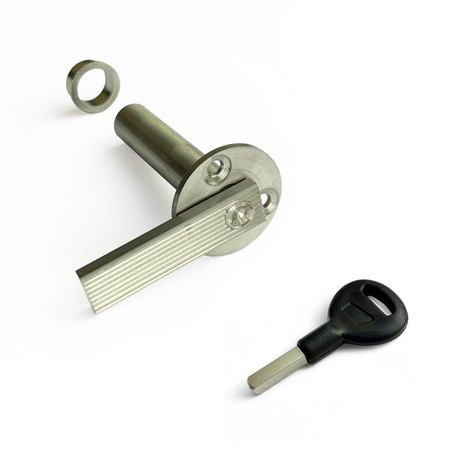 Moksh Plus Brass Panel Lock/Sliding Lock/Allen Key Lock/Cylinder Door Lock/L-Key Lock S.S. Finish with S.S. Molding Key Use for Window and Cupboard Sliding Door. (Pack of 2 Pcs., 2" (50mm)) (B0D6RVY6H2) Amazon Price History, Amazon Price Tracker