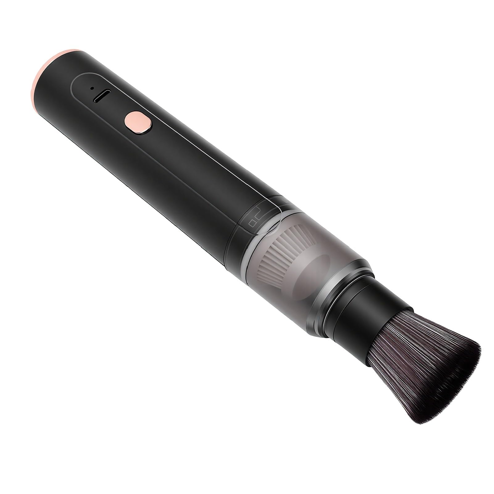 Aspirador de coche portátil minieliminador de polvo inalámbrico de mano con batería ABS negro