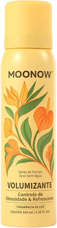 Shampoo Seco Volumizante, Spray Sem Água, Controle de Oleosidade, Aroma de Chá Longjing, 100ml (100ML)