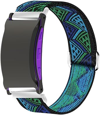 Blueshaweu Compatible for Shock Clock 3 Bands, Stretch Elastics Nylon Adjustable Replacement Strap Accessories for Men & Women Compatible for Pavlok Shock Clock 3, Shock Clock MAX