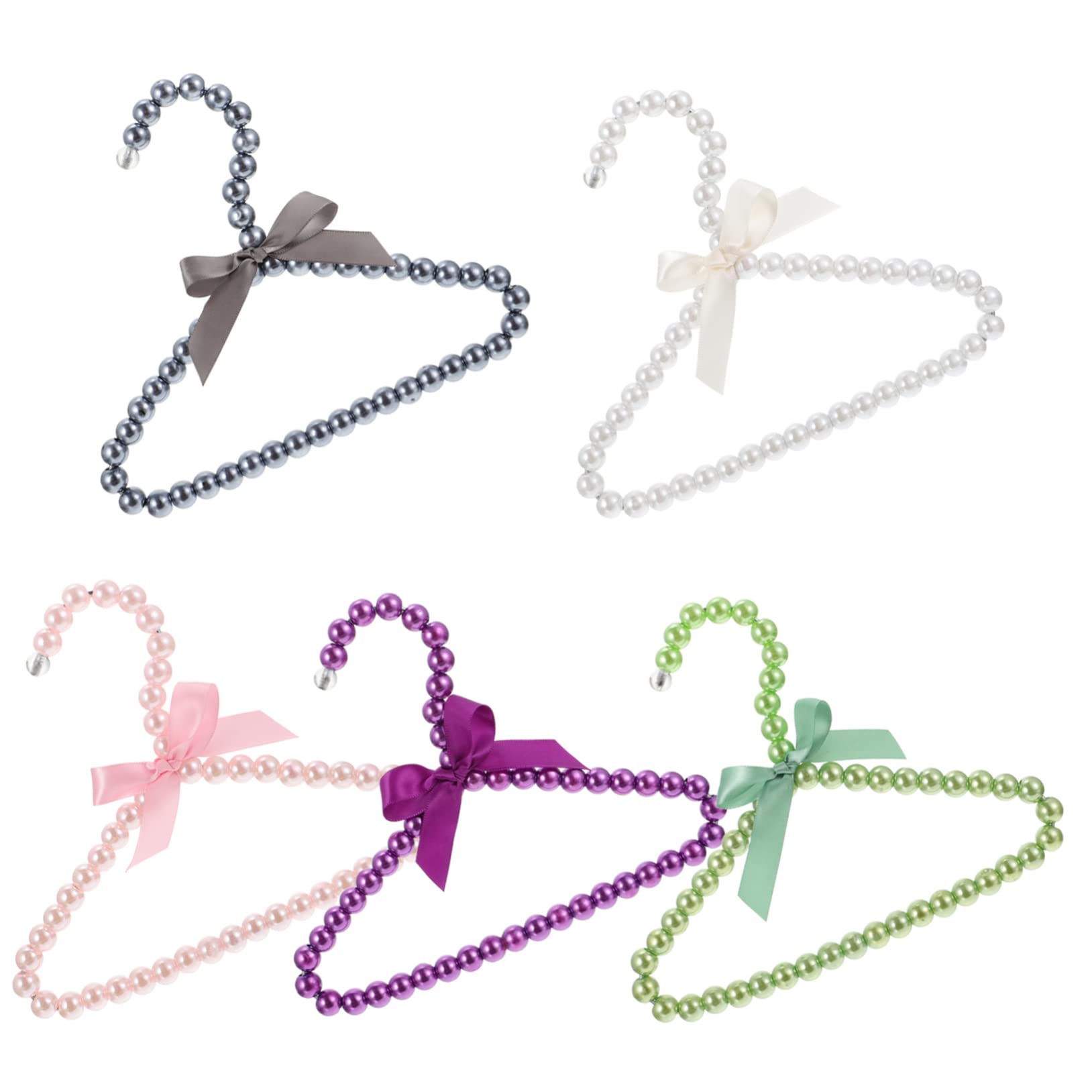 VILLFUL 5pcs Pet Hanger Pet Apparel Hangers Pet Supply Clothes Hanger Dog Clothes Holder Hanger for Pants Clothes Hangers Pearl Hangers Hanger Hangers for Pants Hanger Abs