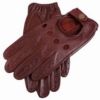 Dents Mens Delta Leather Driving Gloves - English Tan