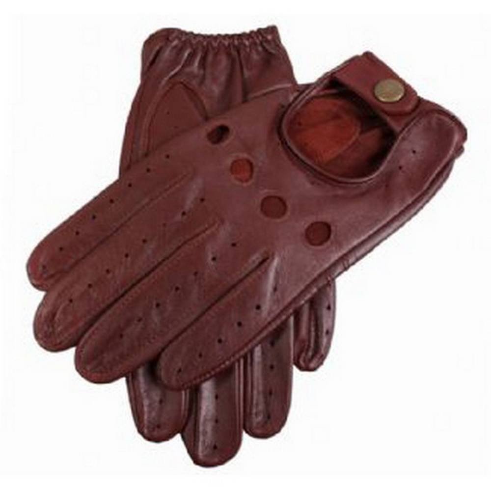 Dents Men's Tan Delta Leather Driving Gloves - English - Large