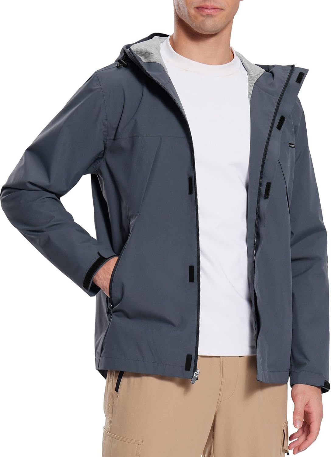 baleaf Men’s Rain Jacket Waterproof Breathable Raincoat with Hood for Outdoor Hiking Traveling Cycling Windbreaker baleaf Men’s Rain Jacket Waterproof Breathable Raincoat with Hood for Outdoor Hiking Traveling Cycling Windbreaker