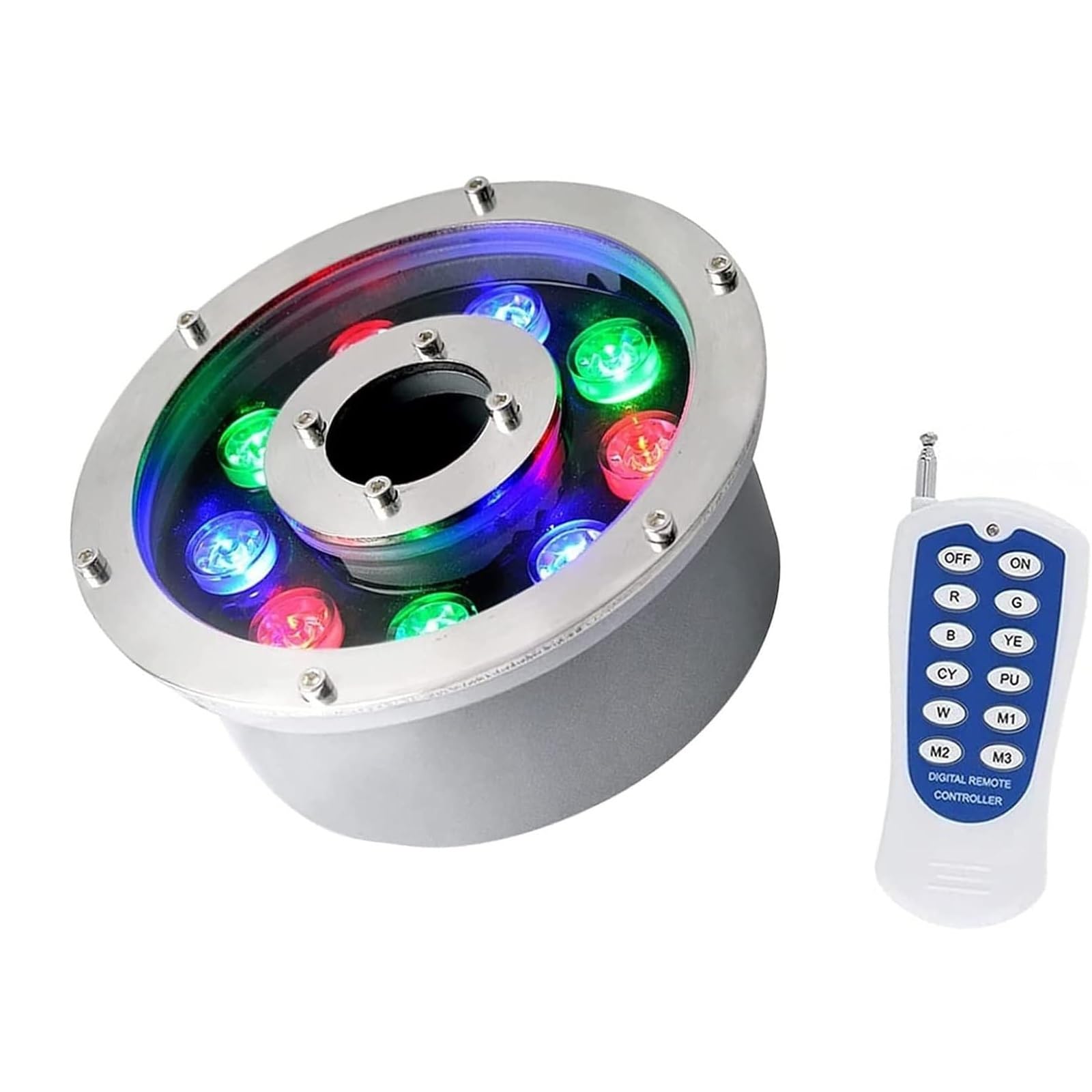 Underwater Lights For Fountains RGB LED Ring Fountain Light - 12V/24V ...
