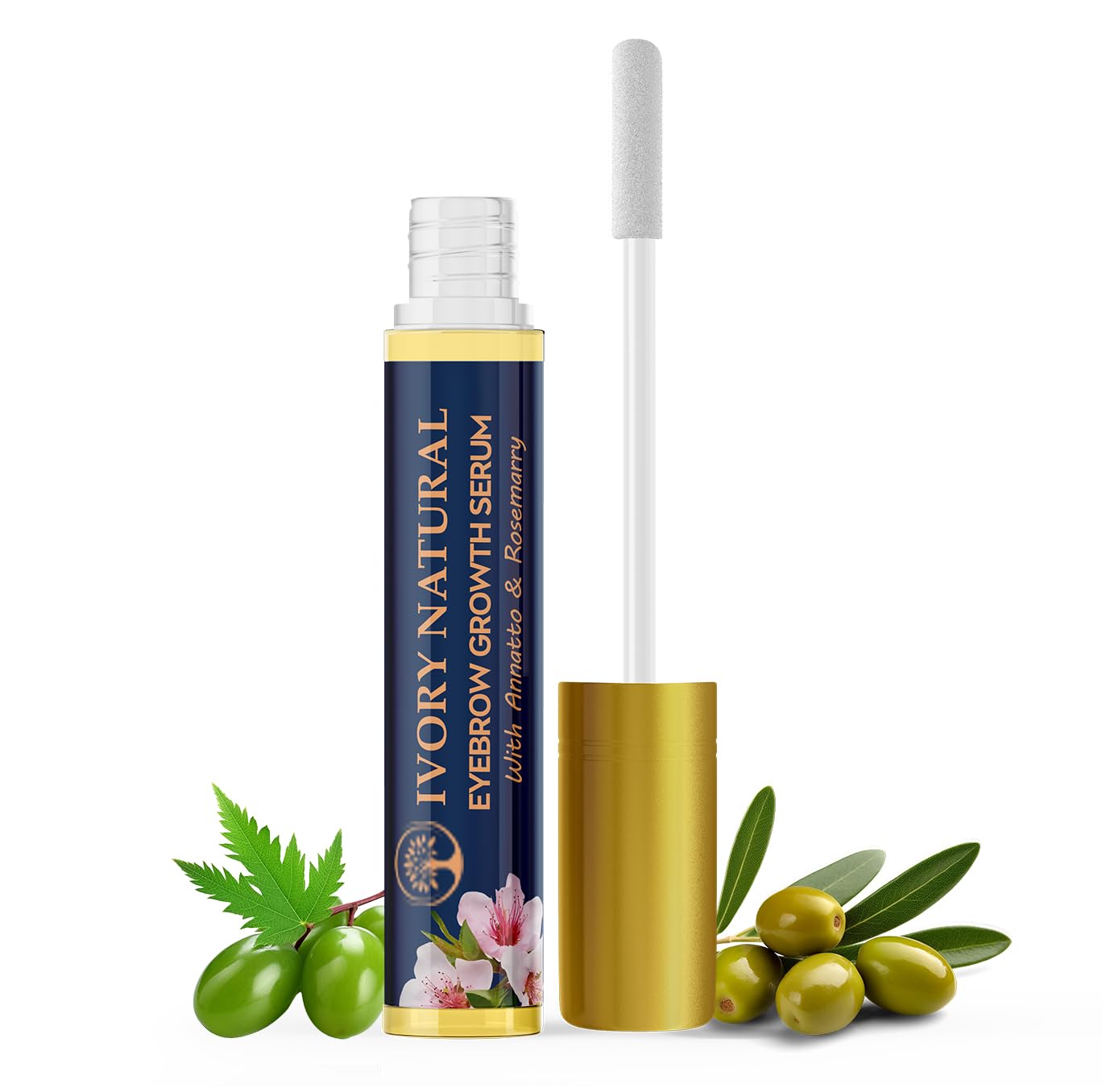 Ivory Natural Eyebrow Growth Serum (10ml) - Ayush Ministry Certified - Enhances Dense, Lush EyeBrows | For Both Men & Women-image-22