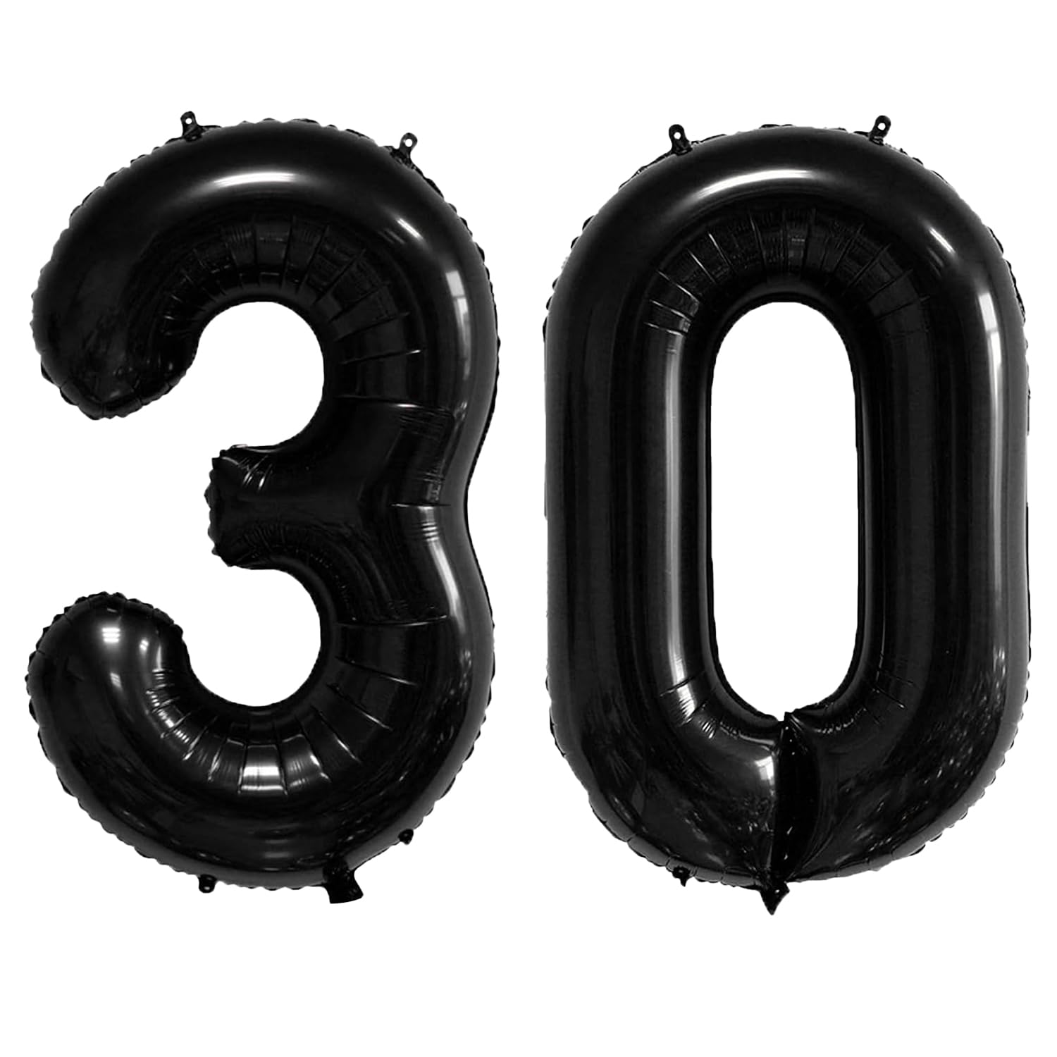 40 Inch Number Balloons 30 Black Big Giant Jumbo Number Foil Mylar Balloons for 30th Birthday Party Supplies Anniversary Events Decorations (black-30)